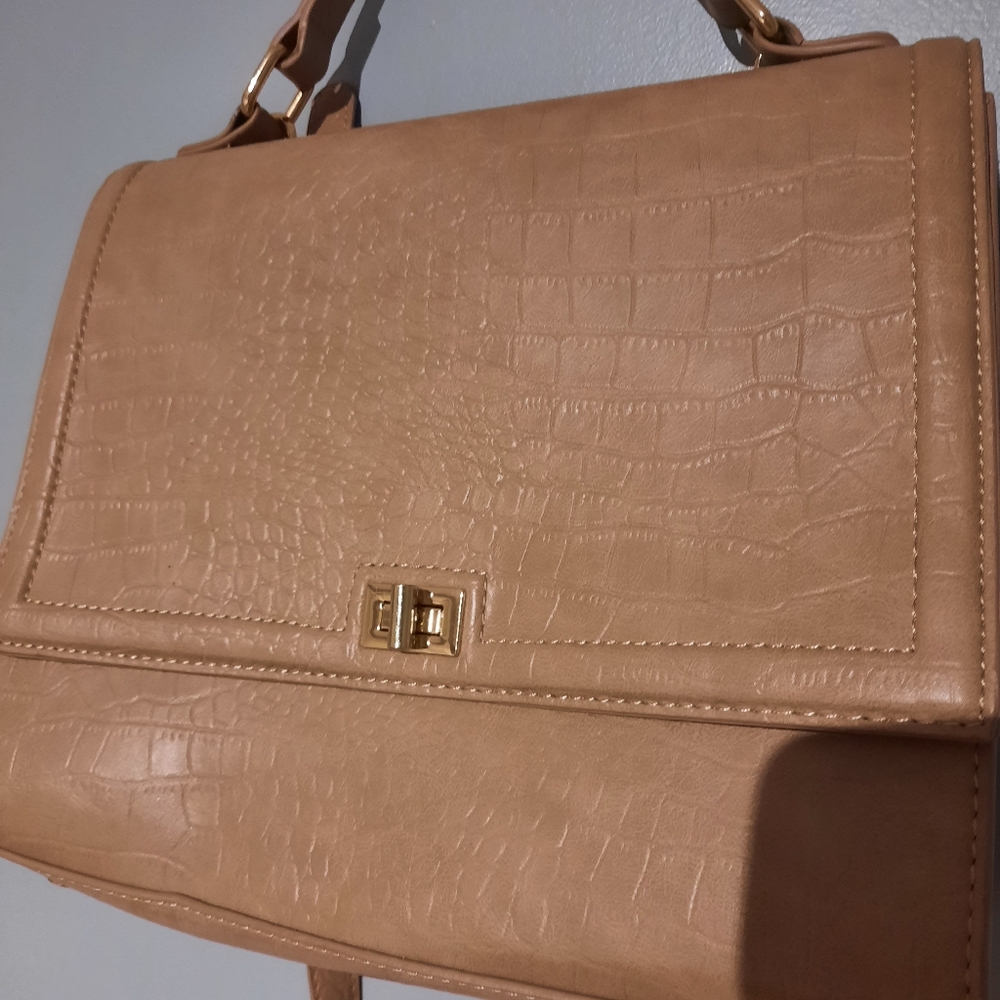 Camel crossbody bag